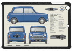 Morris Mini MkII Super Deluxe 1967-69 Small Tablet Covers